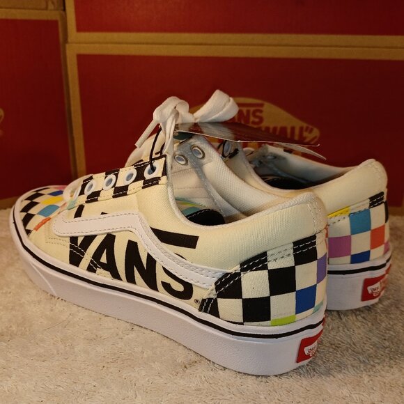 VANS Men's 4/Women's 5.5 ComfyCush Old Skool x MoMA Checkerboard VN0A3WMA1PJ - Picture 5 of 12